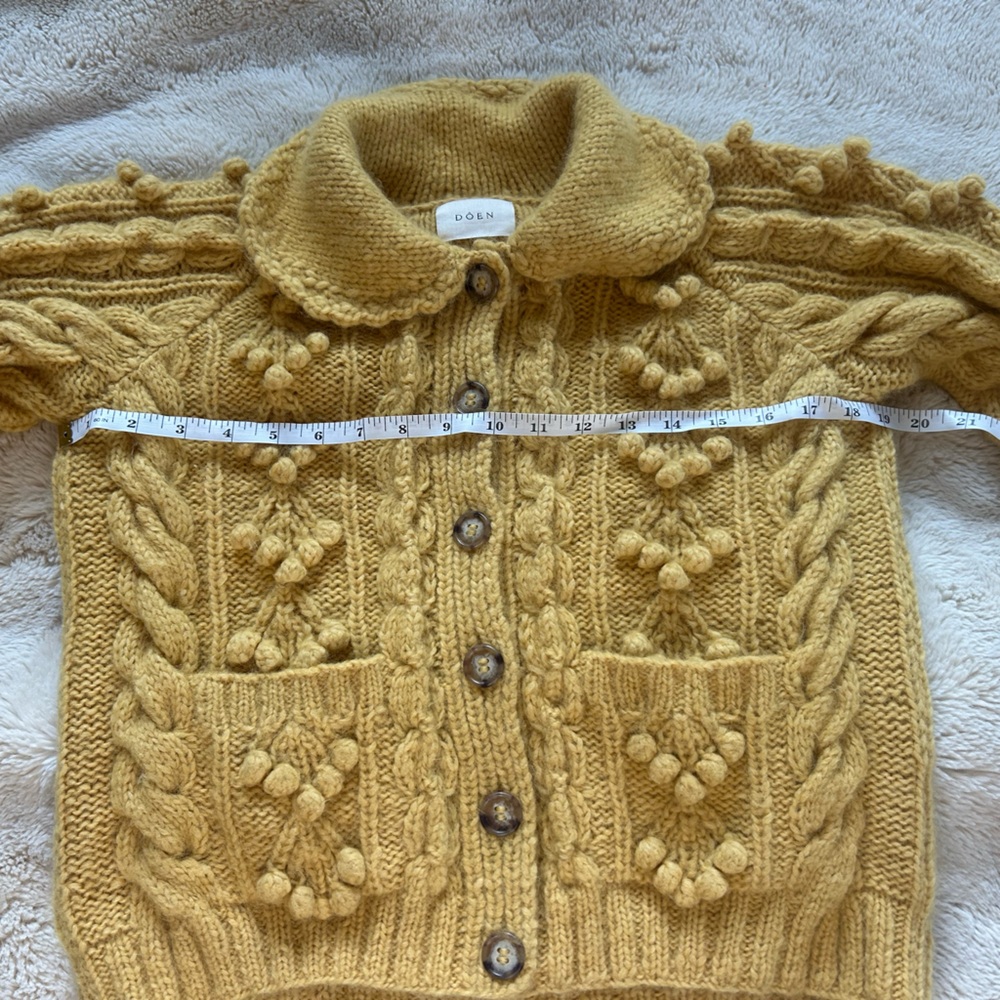 Doen Rive Cardigan in Chamomile NWOT - Picture 6 of 7